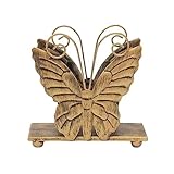 Aufrechter Serviettenhalter In Schmetterlingsform Für Tischdekoration, Bauernhaus-Papierservietten-Organizer Aus Metall, Freistehender Taschentuchständer, Bronze