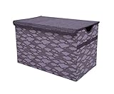 Bacati Clouds in The City Spielzeugtruhe, Weiß/Grau