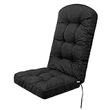 HOBBYGARDEN Outdoor/Indoor, Sitzkissen, Sitzpolster, Gartenmöbel Kissen, für Stuhle oder Liege, Polster, Sofa, 145 x 56 x 10 cm, Schwarz