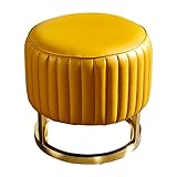 Fußhocker Fußstütze Fußhocker Ottomane, Fußhocker für Wohnzimmer Leder-Ottoman-Hocker für Fußstütze, Sofahocker Fußstütze Hocker für Couch (Color : E)