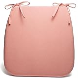 Memory-Schaum Stuhlkissen Für Esszimmerstühle,U-förmige Bequeme Küchenstuhl-Kissen,Abnehmbare Anti-Rutsch-Sitzkissen (Color : Pink, Size : 36 * 38 * 4cm)
