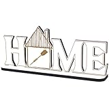 Deko Home Aufsteller Holz - Dartpfeil - 28x12 cm Holzdeko zum hinstellen Buchstaben Schriftzug Wohnzimmer Tischdeko Dekoration Fensterbank