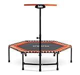 Salta Fitness - Fitness Trampolin mit Handgriff - ø128cm - Orange