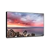 ZHFXBK Natur Landschaft Druck auf Leinwand. Sonnenuntergang Rotes Meer. Bilder Kunstdruck auf Leinwand. Nature Bilder Leinwanddruck. Moderne Wandbild Haushaltschmücken 40x60cm(16x24) Gerahmt