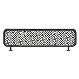YJEUZCD Esstisch Bildschirme, Hohle Verzierung Kein Ausbleichen Niedriger Bildschirm Trennwände, Schmiedearbeiten Restaurant Bar Desk Divider, 30cm Niedriger Zaun (Farbe : Black-B, Größe : 100cm)