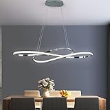 Esszimmerlampe LED Pendelleuchte/Hängeleuchte Esstisch Hängelampe Dimmbar Wohnzimmerlampe Küchenlampe Hängend Lampen Moderne Design Kronleuchter Höhenverstellbar mit Fernbedienung Leuchten