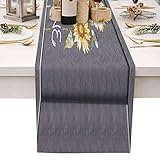 Tischläufer Modern, Landhausstil Gitter Baumwolle Moderne Käsetuch Für Streifen Für Bauernhaus Küche Tischdeko Ferien Party Kommunion Dekoration-D-16*72in-41*183cm