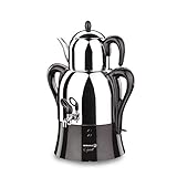 Korkmaz A341-04 Caykolik Electrical Samovar, schwarz