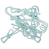 Cabilock 10 Stück Wäscheklammern Schuhe Socken Clip-Haken Wäscheklammern Zum Aufhängen Von Wäscheklammern Robuste Outdoor-Kleidung Aus Grünem Kunststoff Kunststoff-Kleiderbügel