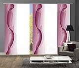 wohnfuehlidee 5er-Set Flächenvorhänge Marit Blickdicht, Höhe 245 cm, rot