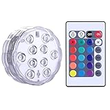Vrttlkkfe LED 24 Tasten Fernbedienung Bunt RGB Leuchtende Spielzeug Fisch Baby Shower Landschaft Vase J