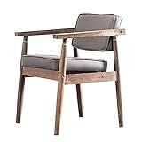 ECBETCR Esszimmerstuhl Sessel Holzakzentstuhl Küche Esszimmerstuhl, für Wohnzimmer Esszimmer Schminktisch Schlafzimmer Empfang, Schwarz, Grau, Grün, Orange