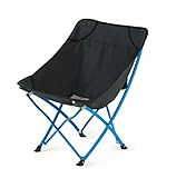 JYARZ Campingstuhl Campingstuhl Tragbarer Ultraleichter Kompakter Zusammenklappbarer Campingrucksack-Stuhl Klappstuhl Für Outdoor-Wandern Anglerstuhl Faltstuhl (Color : Schwarz)