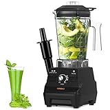 OMMO Standmixer 1,8L, Hochleistungsmixer 1400W Smoothie Maker, Pulsfunktion, Tasse ohne Auslaufen, Klinge aus Edelstahl Standmixer, Küchenmixer Protein Fitness, Eiscrusher, Spülmaschinenfest, BPA FREI