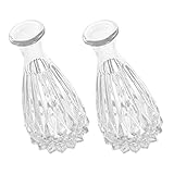 ARTIBETTER House Ornaments 2 Pcs Transparent Glass Vase Vintage Aromatherapie Ätherisches Öl Glas Diffusor Flasche für Heimdekoration Diffusor Füllung Büro Diffusor