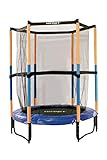 Hudora 65596 Hornet Kindertrampolin Jump In - Trampolin mit Sicherheitsnetz - 140 cm, blau