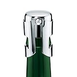 2er Set Cosmo Sektflaschenverschluss Edelstahl - Cleverer Vakuum Flaschenverschluss für Champagner und Sekt Flaschen Verschluss
