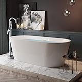 Exclusive freistehende Badewanne Acryl 170cm weiss (170CM WEISS 6912)