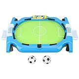 VBESTLIFE Kleiner Tischfußball, aus Kunststoff, Sicherer Betrieb, Kinder-Fußball-Shootout-Spieltisch für die Tägliche Unterhaltung von Eltern und Kindern (blau)