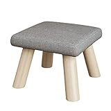 Fußhocker Ottomane Holz Fußstütze mit Anti-Rutsch-Pad Fußstütze Hocker für Hohe Betten Unter Schreibtisch Hocker Home Wohnzimmer Schlafzimmer Garderobe Fußhocker