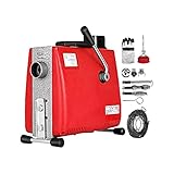 NUUWAI Rohrreinigungsmaschine 250 W, Rohrkolben 400 U/min, elektrischer Rohrentblocker, Rohrdurchmesser 20–100 mm, Rohrkolbenmaschine