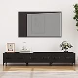 TALCUS Möbel mit TV-Schrank schwarz 150x34,5x30 cm Engineered Holz