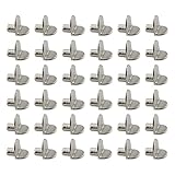 Alicer 50pcs Regalbodenträger, L Form Metall Einlegeboden Halter, Bodenträger für Einlegeböden, Regalbodenhalter für Bücherregale Schränke Kleiderschrank(Silber)