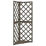 Massivholz Gartenspalier Eck-Rankgitter Eckspalier Pflanzengitter Holzgitter Garten Spalier Ecke Rankgitter Rankhilfe 50x50x145 cm