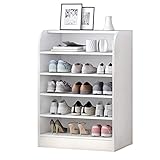 HWSY Organizer Schuhregal 6 Etagen / 7 Etagen / 8 Etagen Schmales Lagerregal Schließfach Schuhschrank Wohnzimmer Flur Schlafzimmer (Color : White, Size : 63X30X80CM) Interesting