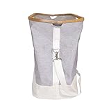 Franz Müller Flechtwaren Bag, Fb Weiß, Stoff, Grau/beige, 53 x 33 x 55 cm