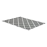 greemotion Outdoor-Teppich Santo aus 100 % Polypropylen, grauer Teppich mit Muster, pflegeleichter Teppich für drinnen & draußen , ca. 200 x 150 cm