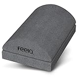feela.® Ergonomische Fußstütze für Schreibtisch & Co | Verwendbar als Fußhocker, Fußbank bzw. Fußablage im Büro | Foot Rest | Höhenverstellbar (Dunkelgrau)