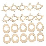 Yardwe 20 Stück -Serviettenringe Holz-Serviettenhalter Wohnaccessoires Dekor Esszimmer-Tischdekoration Serviettenhalter-Ringe Serviettenverschlüsse Ringe