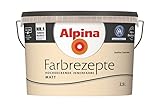 Alpina Farbrezepte Innenfarbe Wandfarbe matt, 2,5 L Sanftes Cashmere, Creme