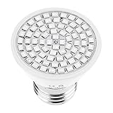 Headerbs Wachstums-Glühbirne, PVC, Vollspektrum, E27, 5 W, AC 220 V, 72 LEDs, SMD2835, LED-Wachstumslicht für Pflanzen, Blumen, Hydrokultur, Aussaat, Gartenbirne