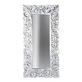 Riesiger Barock Spiegel VENICE silber antik 90x180cm