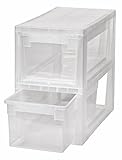 2 Stück Schubladenboxen mit Nutzvolumen 7 Liter pro Box. Passend für z.B. Socken, Krawatten, CDs und DVDs, etc. Maße pro Box: 19,6 x 39 x 16 cm
