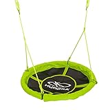 HUDORA Nestschaukel 110 cm - Baby / Kinder Schaukel Outdoor und Indoor - Kinderschaukel - Hängeschaukel für den Garten - Kinder & Babyswing - 100 kg Belastbarkeit - Grün - 72156