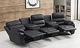 Mapo Möbel Ledersofa Kinosofa Relaxcouch Fernsehsofa 5131-Cup-3-S