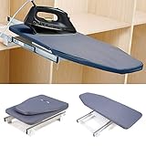 Bügelbrett Faltbar Klappbar Bügelbrett Für Die Wand Versenkbarer Bügelbrettschrank Ausziehbar im Schrank Verstaubar Bügelbrett an der Wand 81×31×15cm Ironing Board