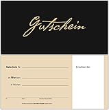 100 Gutscheine Gutscheinkarten Geschenkgutscheine – edel neutral Schwarz-Beige
