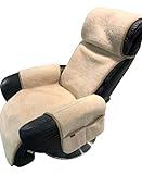 Sesselschoner für Relaxsessel EXTRABREIT, 100% Wolle, breite 60cm (Naturbraun (Alpaca))