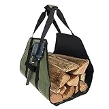 Kaminholz-Aufbewahrungstasche | Robuste Kaminholz-Tragetasche | Robuste Holz-Tragetasche, Kaminholz-Tragetasche, Holz-Tragetasche für Grillen und Camping