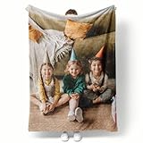 Easycosy Personalisierte Decke Mit Foto Text, Personalisierte Geschenke für Kinder, Fotodecke mit eigenem Foto, Personalisiert Geburtsta Gsgeschenke für Freunde und Familie