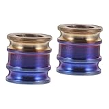 DOITOOL 2 Stück -Seilschnalle Charm-Stopper Für Armbänder Armband Halskette Perlen Perlen Diy-Perlen Titanlegierung Reines Messeranhänger Reise-Lanyard-Perlen