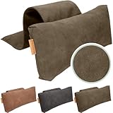 Kopfstütze Sofa Couch - Hochwertiges orthopädisches Nacken - und Kopfkissen-Nackenkissen für Sessel, lesekissen für Bett - Sofa und Fernsehsessel – rückenkissen - PTMD Innenkissen (Kaya Braun))