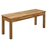 Krok Wood Sitzbank Tomas aus Massivholz (Eiche, 100 x 35 x 45 cm)