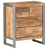Youuihom Anrichte, Nachttische, Mehrzweckschränke, Foyer-Schränke, Geeignet für Wohnzimmer, Schlafzimmer, Bäder, Flure, Sideboard 60x35x70 cm Raues Mangoholz