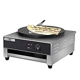 GGM Gastro | CGJ40-1 | Crepes Gerät - mit 1 Platte - Ø 40 cm | Crepes Maker | Crepes Eisen | Crepes Platte | Crepiere