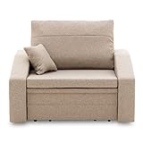Sofini Sessel Vertico 80 - Klappsessel mit Schlaffunktion - für Wohnzimmer, Schlafzimmer oder Kinderzimmer Schlafsessel (Malmo New 08)